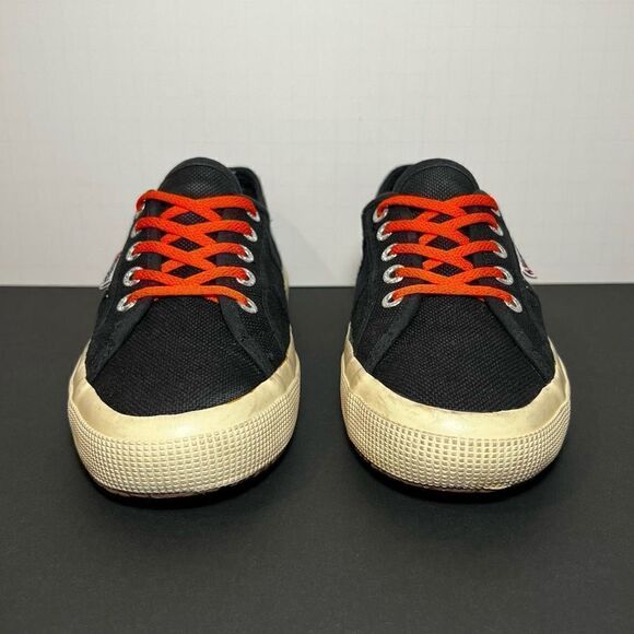 Womens SUPERGA 2750 Cotu Black Classic Sneakers / Size 7 - Picture 3 of 11